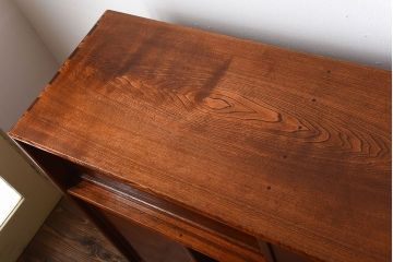 中古　特大サイズ!玉杢の極めて美しい最高級欅茶箪笥