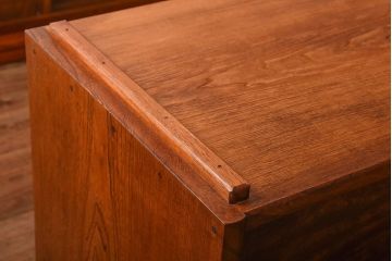 中古　特大サイズ!玉杢の極めて美しい最高級欅茶箪笥