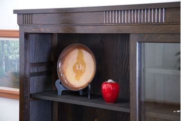 アンティーク家具　和製アンティーク　大正ロマン!落ち着いた雰囲気のガラス戸棚