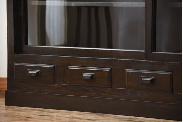 アンティーク家具　和製アンティーク　大正ロマン!落ち着いた雰囲気のガラス戸棚