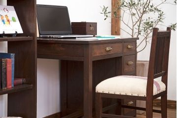 アンティーク家具　和製アンティーク　アンティークリネン座面!シンプルなダイニングチェア