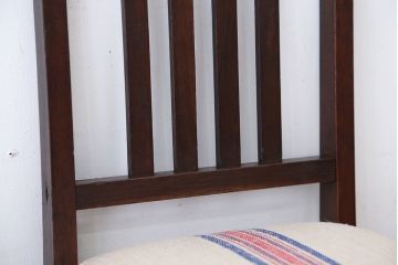 アンティーク家具　和製アンティーク　アンティークリネン座面!シンプルなダイニングチェア
