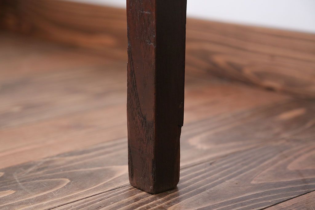 アンティーク家具　和製アンティーク　アンティークリネン座面!シンプルなダイニングチェア