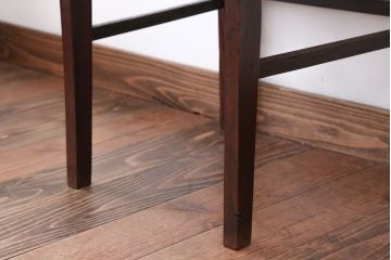 アンティーク家具　和製アンティーク　アンティークリネン座面!シンプルなダイニングチェア