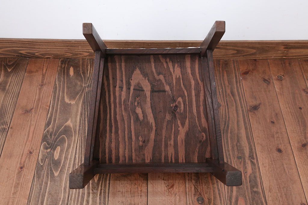 アンティーク家具　和製アンティーク　アンティークリネン座面!シンプルなダイニングチェア