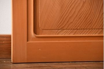 中古美品　木味を楽しむ美しさ　檜・杉材の高級障子格子戸2枚セット
