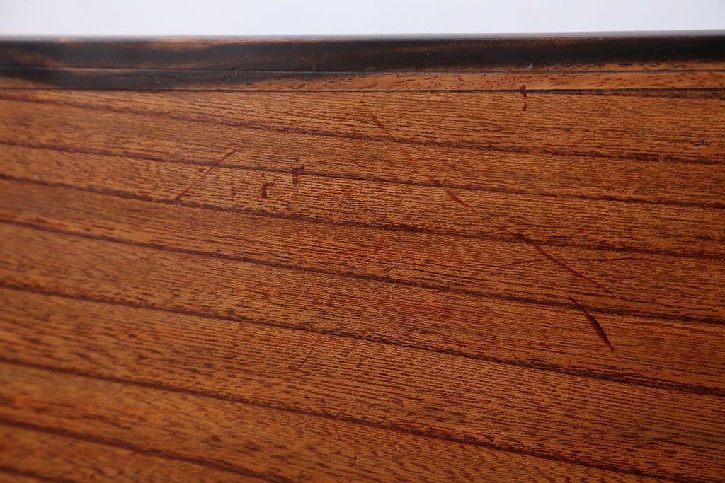 アンティーク雑貨　古民具・骨董　古い欅材のアンティーク角火鉢