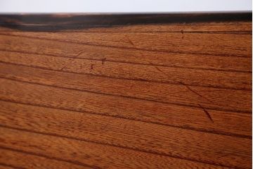 アンティーク雑貨　古民具・骨董　古い欅材のアンティーク角火鉢