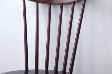 中古　秋田木工　レトロなスピンドルチェア(ダイニングチェア)2脚セット