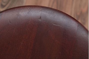 中古　秋田木工　レトロなスピンドルチェア(ダイニングチェア)2脚セット