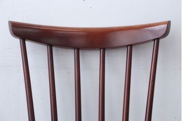 中古　秋田木工　レトロなスピンドルチェア(ダイニングチェア)(2)