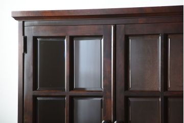 中古　北海道民芸家具　雰囲気の良いお洒落な食器棚