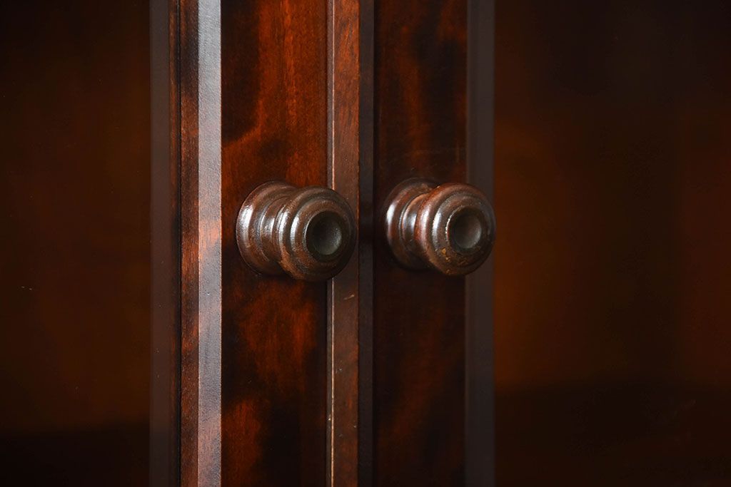 中古　北海道民芸家具　雰囲気の良いお洒落な食器棚