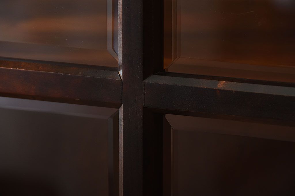 中古　北海道民芸家具　雰囲気の良いお洒落な食器棚