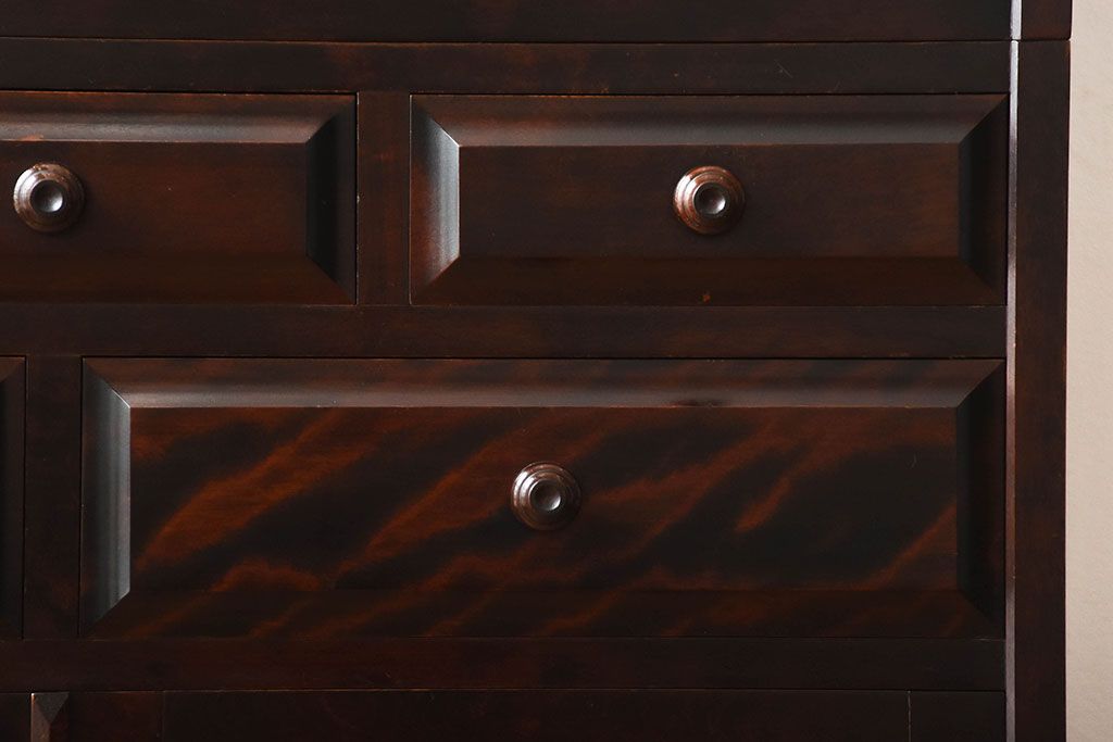 中古　北海道民芸家具　雰囲気の良いお洒落な食器棚