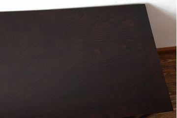 中古　北海道民芸家具　シックな脚付きサイドボード(2)