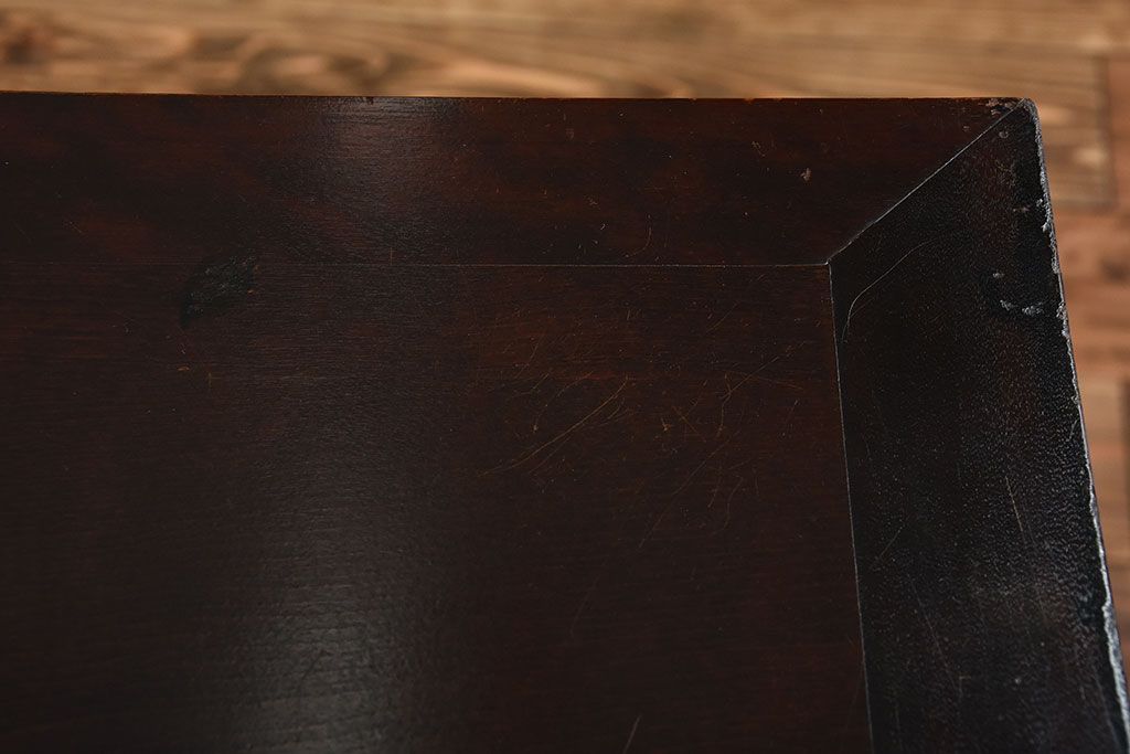 中古　北海道民芸家具　シックな脚付きサイドボード(2)