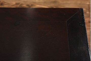 中古　北海道民芸家具　シックな脚付きサイドボード(2)