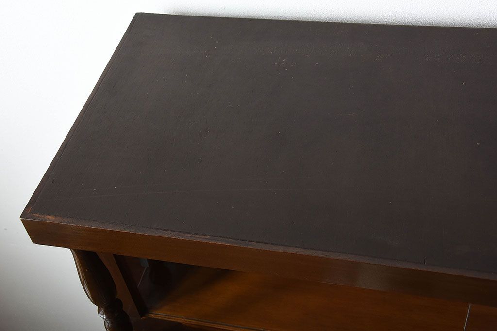 アンティーク家具　和製アンティーク　モールガラス入り!上品なアンティーク本箱