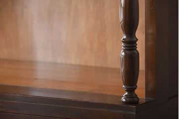 アンティーク家具　和製アンティーク　モールガラス入り!上品なアンティーク本箱