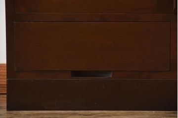 アンティーク家具　和製アンティーク　モールガラス入り!上品なアンティーク本箱