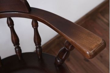中古　飛騨産業　キツツキマーク　穂高　アームチェア(キャプテンチェア)(1)