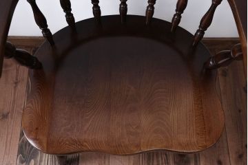 中古　飛騨産業　キツツキマーク　穂高　アームチェア(キャプテンチェア)(1)