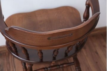 中古　飛騨産業　キツツキマーク　穂高　アームチェア(キャプテンチェア)(1)
