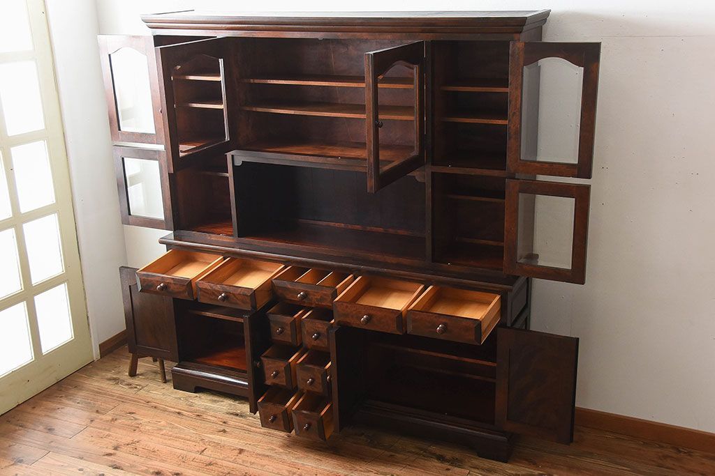 中古　特注品!　松本民芸食器棚　定価115万円