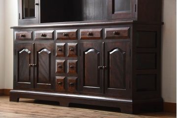 中古　特注品!　松本民芸食器棚　定価115万円