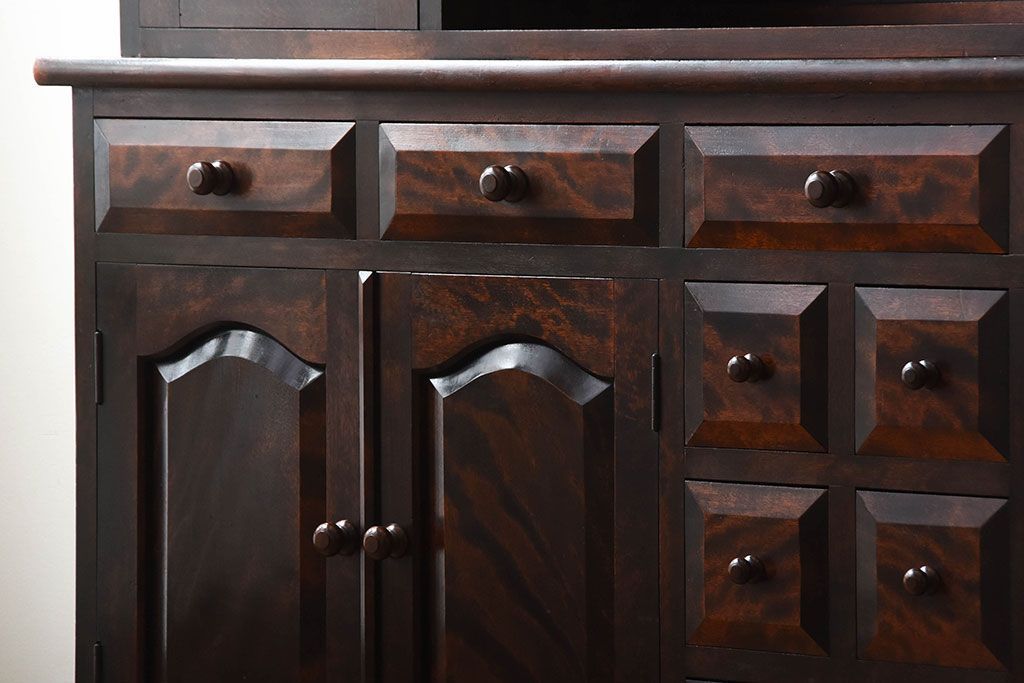 中古　特注品!　松本民芸食器棚　定価115万円