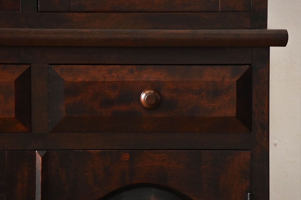 中古　特注品!　松本民芸食器棚　定価115万円