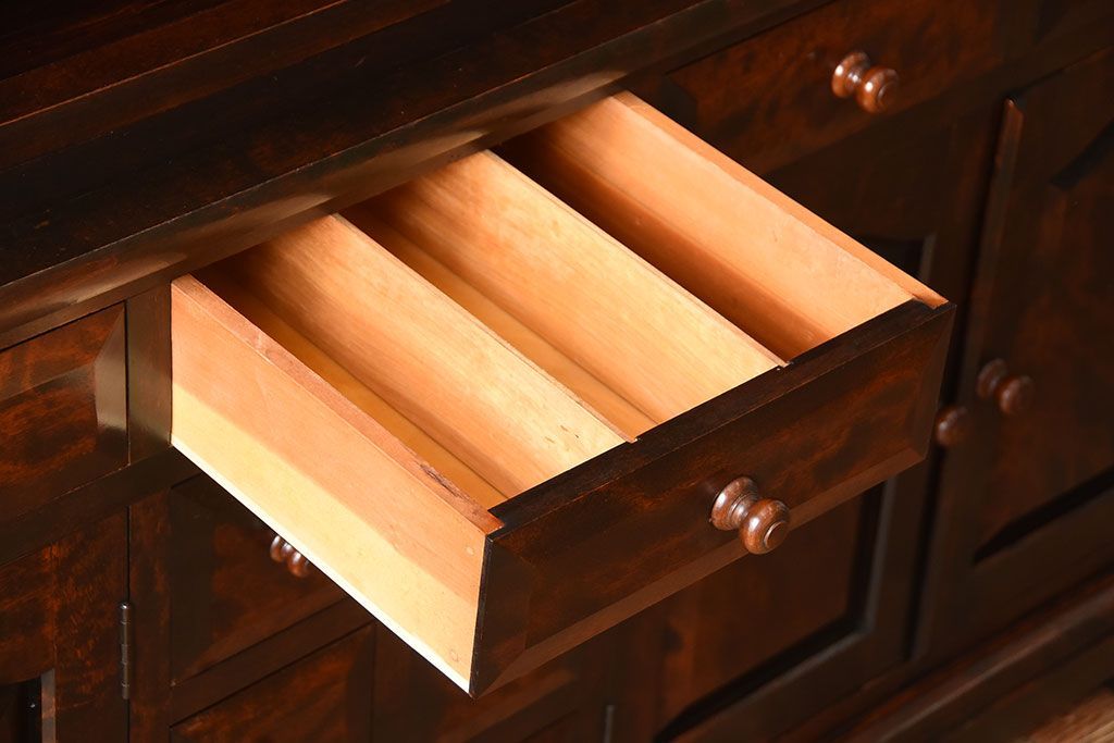 中古　特注品!　松本民芸食器棚　定価115万円