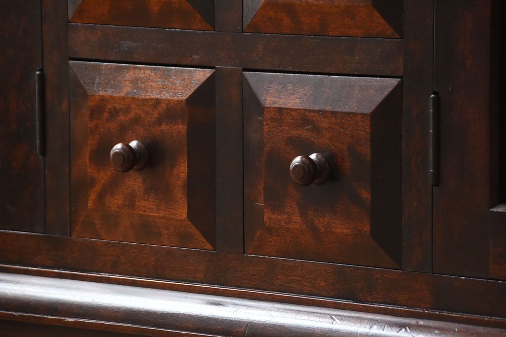 中古　特注品!　松本民芸食器棚　定価115万円