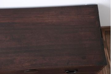 アンティーク家具　和製アンティーク　古い桐材の時代箪笥ローボード(2、桐箪笥、桐たんす)