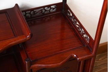 アンティーク家具　和製アンティーク　古い唐木材の茶棚(飾り棚)