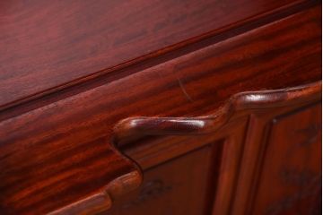 アンティーク家具　和製アンティーク　古い唐木材の茶棚(飾り棚)