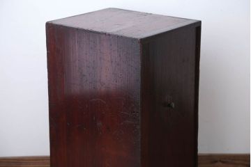 アンティーク家具　和製アンティーク　倹飩(けんどん)式扉の小物収納用木製戸棚