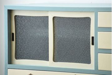 レトロ家具　昭和レトロ　ペイントがかわいいアンティークチェスト