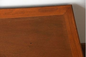 レトロ家具　和製アンティーク　シンプルで小ぶりな昭和レトロスタイルのアンティーク片袖机(デスク)