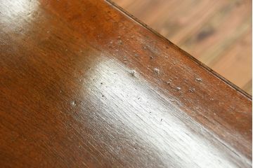 レトロ家具　和製アンティーク　シンプルで小ぶりな昭和レトロスタイルのアンティーク片袖机(デスク)