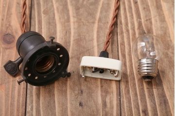 和製アンティーク　大正時代　オパールガラスのペンダントライト(電笠照明)