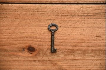 アンティーク家具　和製アンティーク　面取りが上品な前面欅材の高級衣装箪笥(2)