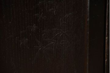 アンティーク家具　古民具・骨董　古い木が味わい深いアンティーク帳場戸棚