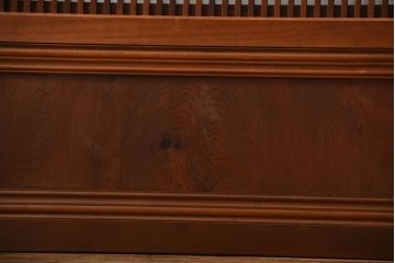 古民具・骨董　裏ガラス付き!上質な作り込みのアンティーク格子戸4枚セット