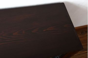 アンティーク家具　和製アンティーク　前面欅材!古い木製の脚付き時代箪笥ローボード