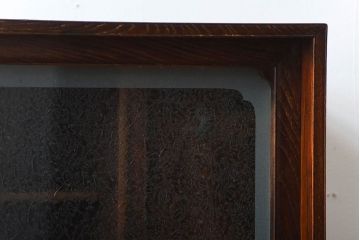 アンティーク家具　和製アンティーク　前面欅材!古い木製の脚付き時代箪笥ローボード