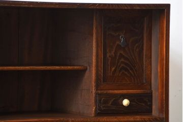 アンティーク家具　和製アンティーク　前面欅材!古い木製の脚付き時代箪笥ローボード