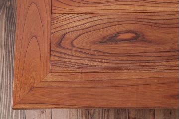 アンティーク雑貨　中古　民芸家具　テーブルとしても使える!総欅材の蓋付き関西火鉢