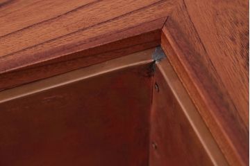 アンティーク雑貨　中古　民芸家具　テーブルとしても使える!総欅材の蓋付き関西火鉢